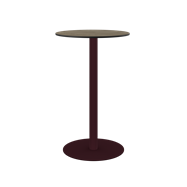 Burgundy Halo Bar Table